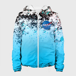 Куртка с капюшоном женская Nasa space, цвет: 3D-белый