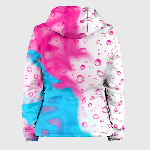 Женская куртка Subaru neon gradient style: по-вертикали / 3D-Черный – фото 2