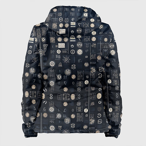 Женская куртка Загадка ребус из цифр и знаков / 3D-Черный – фото 2