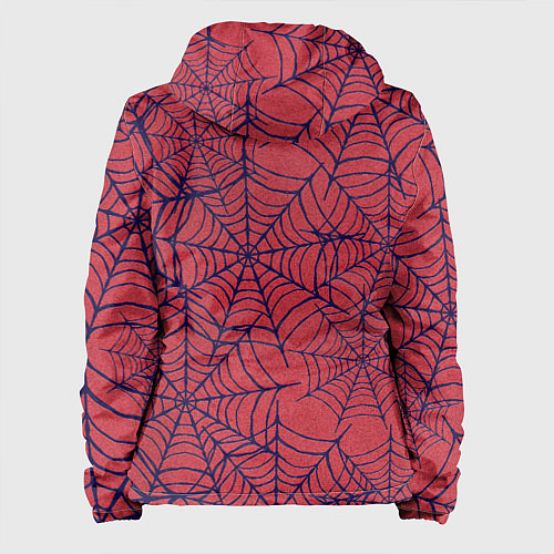 Женская куртка Паутина красно-синий / 3D-Черный – фото 2