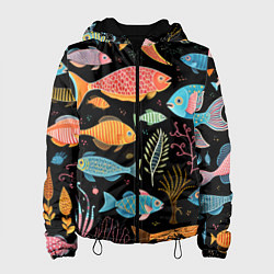 Женская куртка Фолк-арт рыбовы