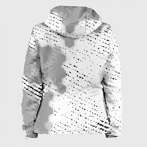 Женская куртка Fortnite glitch на светлом фоне: по-вертикали / 3D-Белый – фото 2