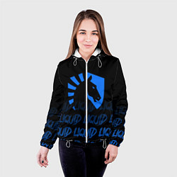 Куртка с капюшоном женская Team Liquid style, цвет: 3D-белый — фото 2