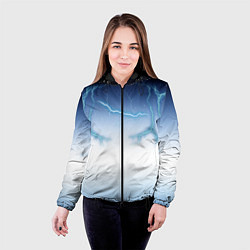 Куртка с капюшоном женская Молниеносный разряд, цвет: 3D-черный — фото 2