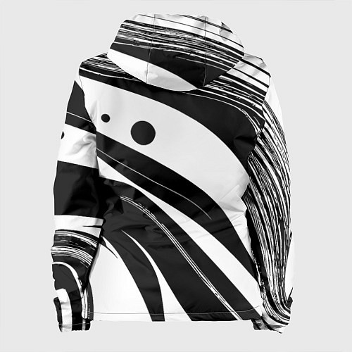 Женская куртка Abstract black and white composition / 3D-Черный – фото 2