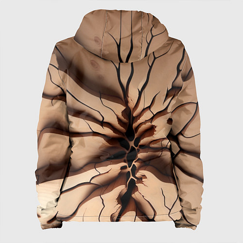 Женская куртка Veins on a tree / 3D-Черный – фото 2