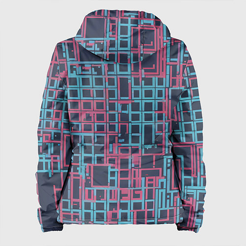 Женская куртка Разноцветные толстые линии / 3D-Белый – фото 2