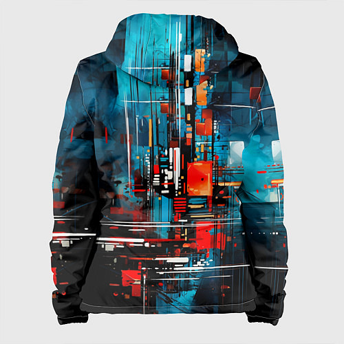 Женская куртка Городская абстракция / 3D-Белый – фото 2