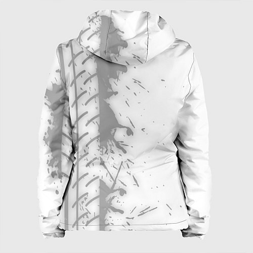 Женская куртка Honda speed на светлом фоне со следами шин по-верт / 3D-Белый – фото 2