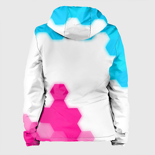 Женская куртка JAC neon gradient style вертикально / 3D-Черный – фото 2