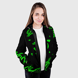Куртка с капюшоном женская Doom symbol game, цвет: 3D-черный — фото 2