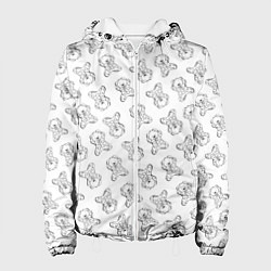 Женская куртка Сончас у мишек - принт раскраска