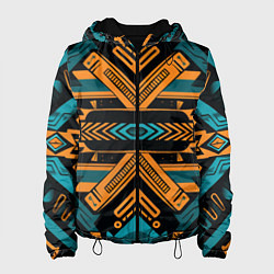 Женская куртка Геометрический узор в стиле ацтеков