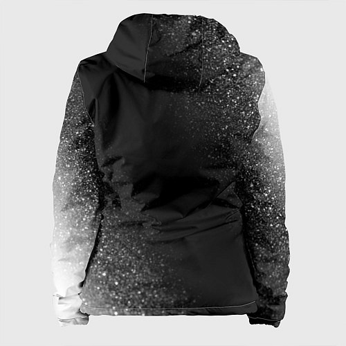 Женская куртка Evanescence glitch на темном фоне по-вертикали / 3D-Черный – фото 2
