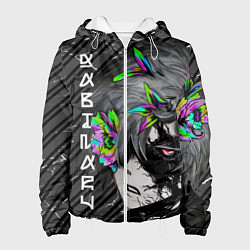 Куртка с капюшоном женская Адский рай - пустой Габимару, цвет: 3D-белый