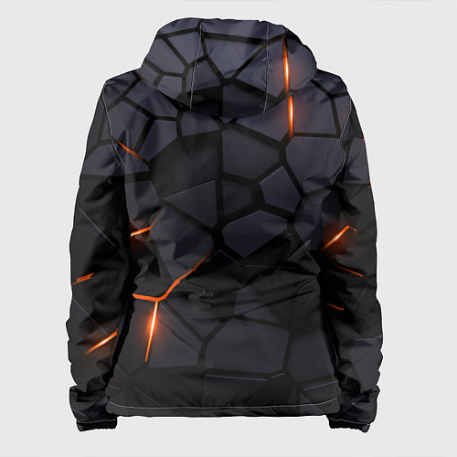 Женская куртка Land Rover - плиты с эффектом свечения / 3D-Черный – фото 2