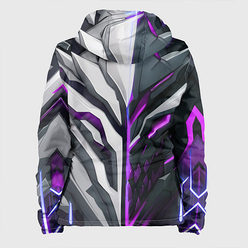 Женская куртка Броня адская и райская фиолетовая / 3D-Белый – фото 2