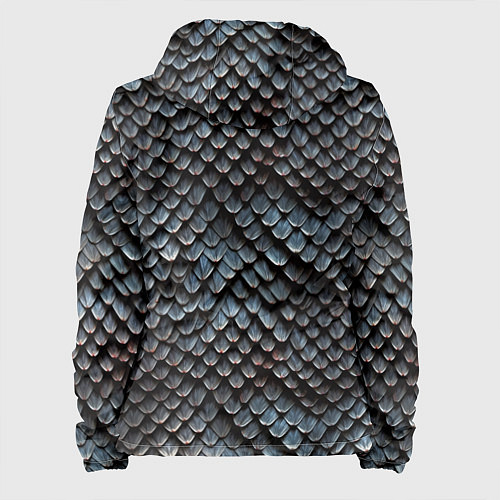 Женская куртка Паттерн чешуя дракона / 3D-Черный – фото 2