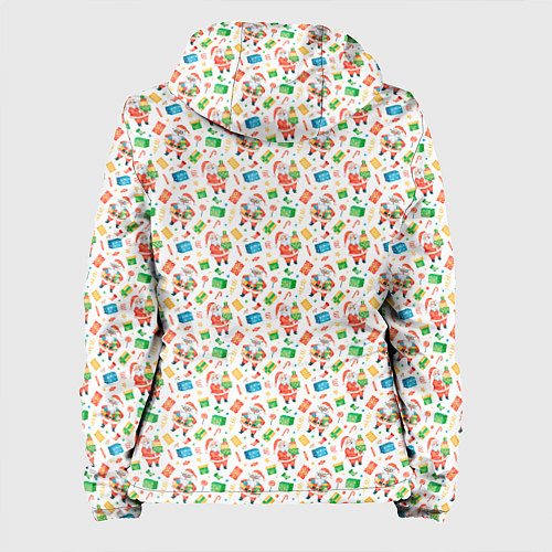 Женская куртка Дед Мороз с подарками / 3D-Белый – фото 2