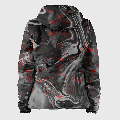 Женская куртка Брызги краски и вода / 3D-Белый – фото 2