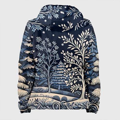 Женская куртка Ледяные узоры нового года / 3D-Черный – фото 2