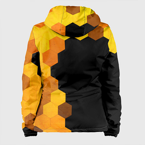 Женская куртка FNAF - gold gradient по-вертикали / 3D-Черный – фото 2