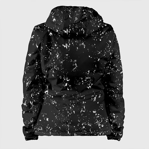 Женская куртка Disturbed glitch на темном фоне вертикально / 3D-Черный – фото 2