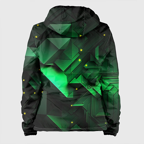 Женская куртка Визуальные иллюзии в геометрии / 3D-Черный – фото 2