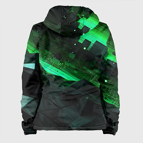 Женская куртка Визуальные иллюзии в геометрии / 3D-Черный – фото 2