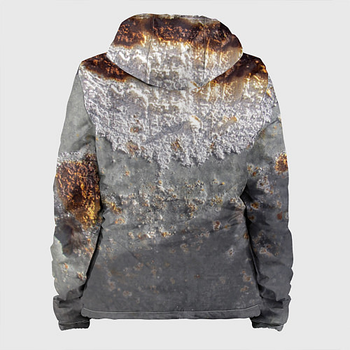 Женская куртка Коррозия металла гранж текстура / 3D-Белый – фото 2