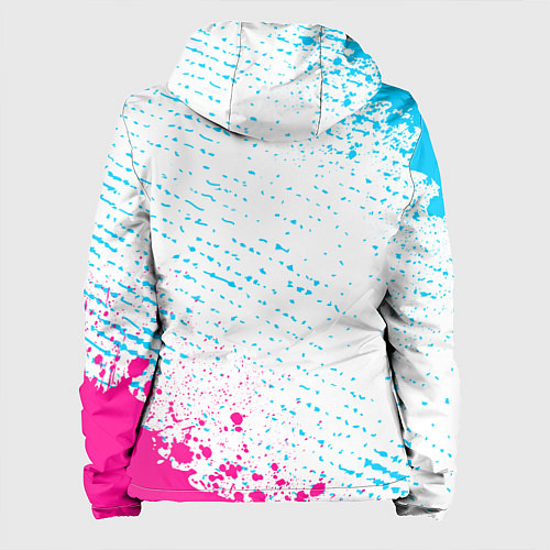 Женская куртка Powerwolf neon gradient style вертикально / 3D-Черный – фото 2