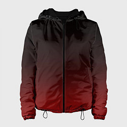 Женская куртка Градиент от тёмного до тёмно красного