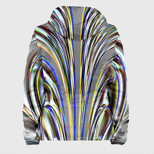 Женская куртка Струйчатый перламутровый узор / 3D-Черный – фото 2
