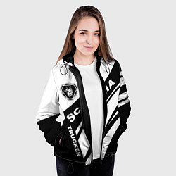 Куртка с капюшоном женская Scania дальнобойщик, цвет: 3D-черный — фото 2