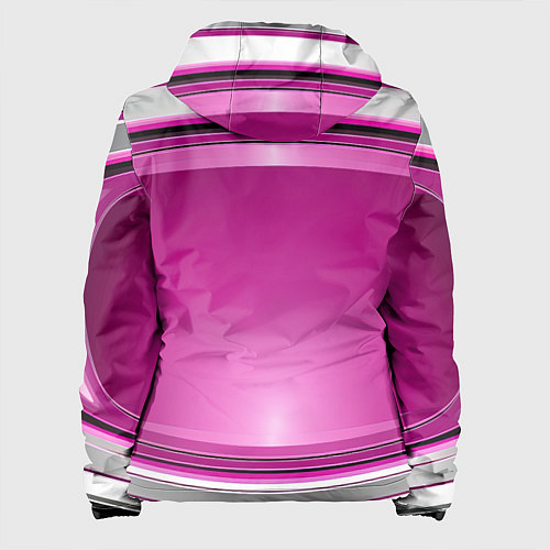 Женская куртка Розовый выпуклый фон / 3D-Белый – фото 2