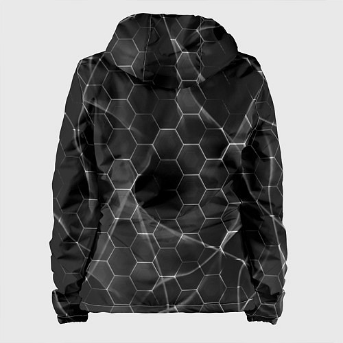 Женская куртка Чёрные соты / 3D-Белый – фото 2