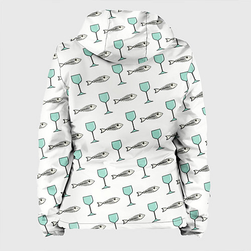 Женская куртка Фокус с с исчезновением рыбы и вина / 3D-Белый – фото 2