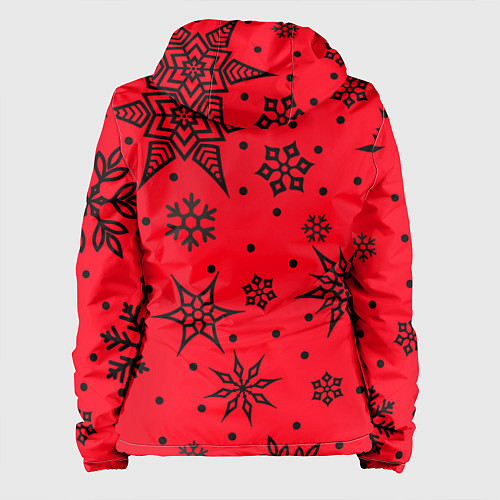 Женская куртка Праздничный снег / 3D-Белый – фото 2