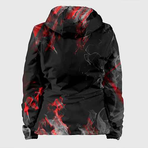 Женская куртка Дым и текстуры / 3D-Белый – фото 2