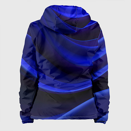 Женская куртка Темная синяя абстракция / 3D-Черный – фото 2