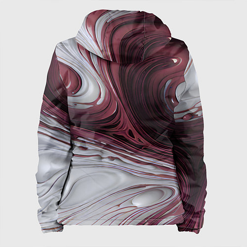 Женская куртка Бело-розовая краска / 3D-Черный – фото 2