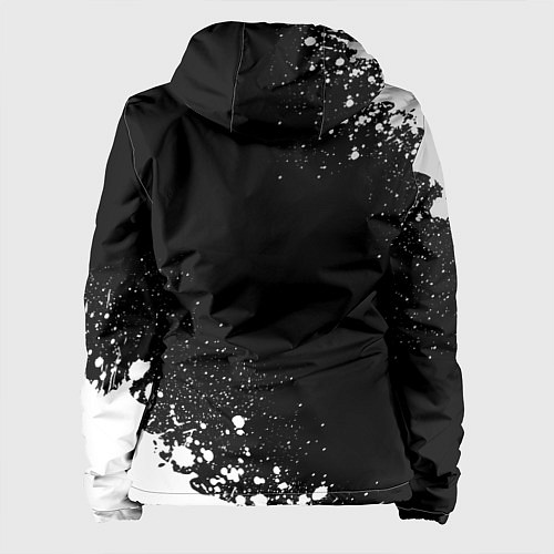 Женская куртка Фехтовальщик из России и герб РФ вертикально / 3D-Черный – фото 2