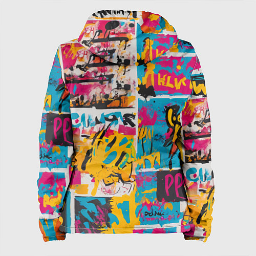 Женская куртка В стиле поп арт / 3D-Белый – фото 2