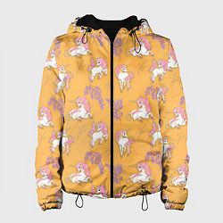 Женская куртка Единорог цветная грива