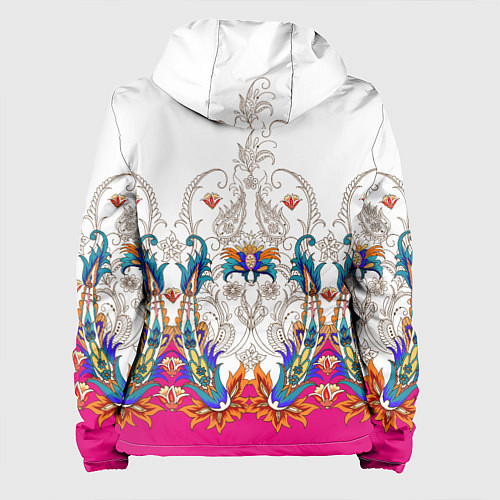 Женская куртка Цветочный сказочный узор / 3D-Белый – фото 2