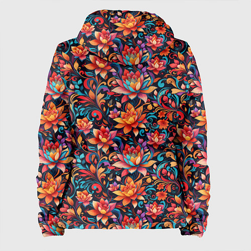 Женская куртка Красивый русский узор / 3D-Белый – фото 2