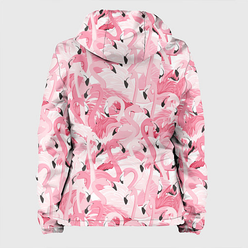 Женская куртка Стая розовых фламинго / 3D-Белый – фото 2