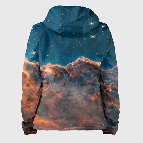 Женская куртка Туманность Киля наблюдаемая телескопом Уэбба / 3D-Черный – фото 2