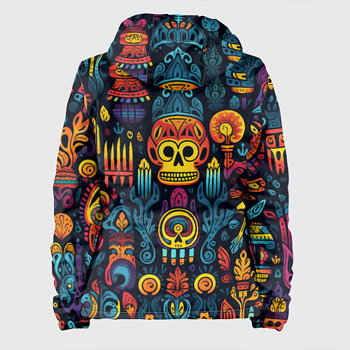 Женская куртка Паттерн в мексиканском фолк-стиле / 3D-Черный – фото 2