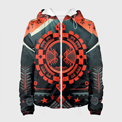 Женская куртка Рисунок в стиле американских индейцев